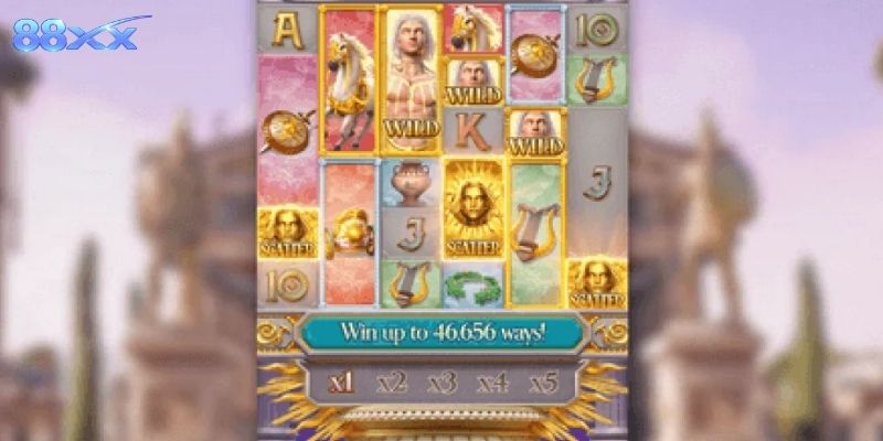 Rise Of Apollo – Game Săn Thưởng Hấp Dẫn Tại 88XX Hệ thống biểu tượng đóng vai trò quyết định đến kết quả vòng quay